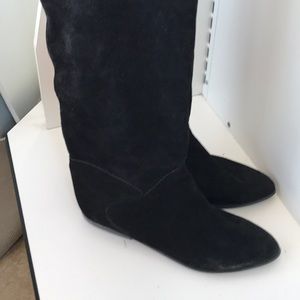 Suede leather to knees boots Sz 7.5